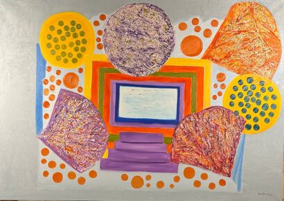Colorful VIII - a Paint Artowrk by Mónica Pecar
